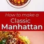 Classic Manhattan Cocktail